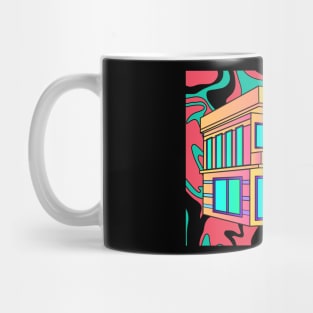 Illustration Dream House Villa Color Effects Mug